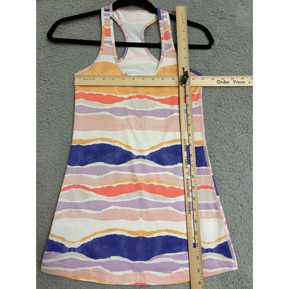 Lululemon Size 4 / S Tank Top Cool Racerback Beacher Stripe Gym Yoga Workout